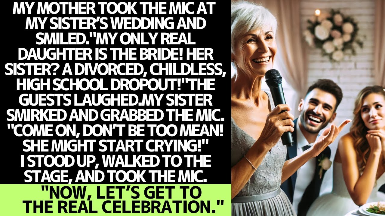 My mother gave a speech at my sister’s wedding… but I took the mic next.