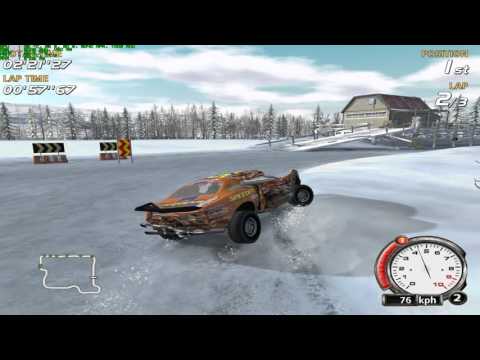 FlatOut Walkthrough Part 19 - Silver: WhiteFish Ice Run