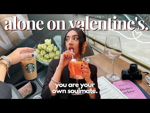 spending valentine’s day alone (but not feeling lonely) 💘 solo date vlog, self-love chat & advice