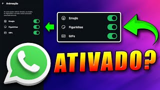 Ativar e desativar Animação de Figurinhas e GIFs Automaticamente no WhatsApp 2026