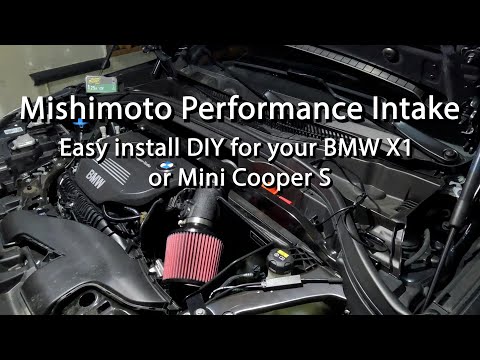 BMW X1 (or Mini Cooper S!) Performance air intake install - Easy DIY you can do!