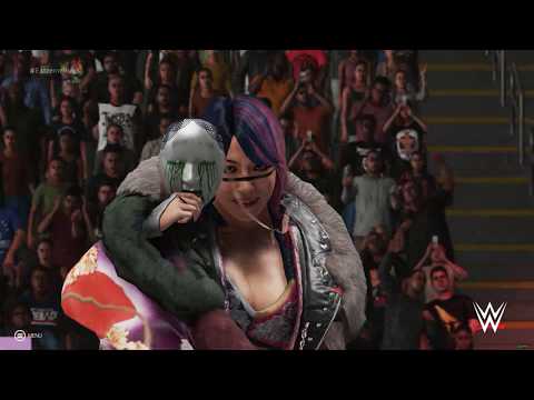 WWE 2K19 Trish Stratus vs Asuka Falls Count Anywhere SD Womens Title Extreme Rules 1440p