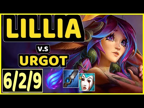 BLANK (LILLIA) vs URGOT - 6/2/9 KDA JUNGLE GAMEPLAY - KR Ranked GRANDMASTER