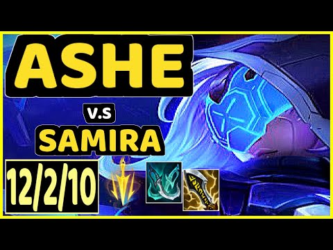 GUNKRAB (ASHE) vs SAMIRA - 12/2/10 KDA BOTTOM ADC CHALLENGER GAMEPLAY - OC