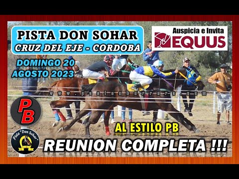 CARRERAS EN PISTA DON SOHAR  - CRUZ DEL EJE (20-08-2023)