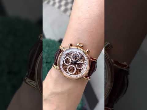 大大塊金18k 紅金瑞寶CHRONOSWISS OPUS SKELETON CHRONOGRAPH ￼