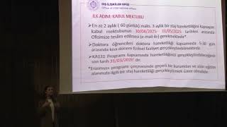 2025/2026 Akademik Yılı Erasmus+ Programı Staj Hareketliliği