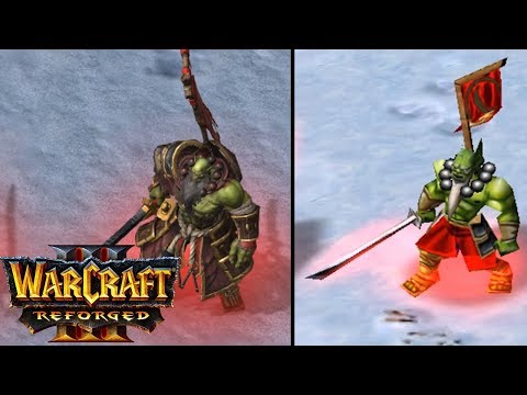 Warcraft 3 Reforged Orc Units Old vs New COMPARISON REACTION VIDEO