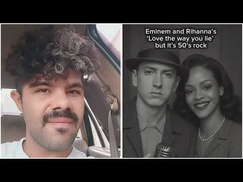 eminem and rihanna's love the way you lie but it's 50's rock