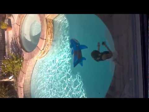 Chandler dunn's 2 story pool jump
