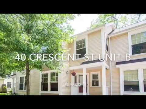 40 Crescent St Unit B, Newton MA 02465