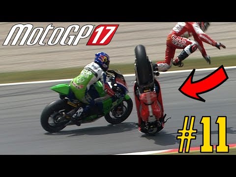 MotoGP 2017 Game MANAGER Career Mode - PART 11 MOTO 2 FIRST RACE DRAMA!