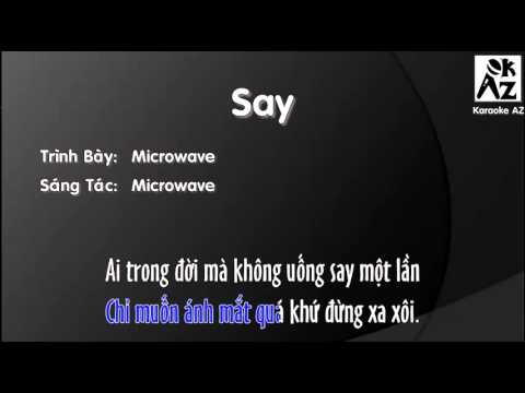 [Karaoke + Beat] Say - Microwave