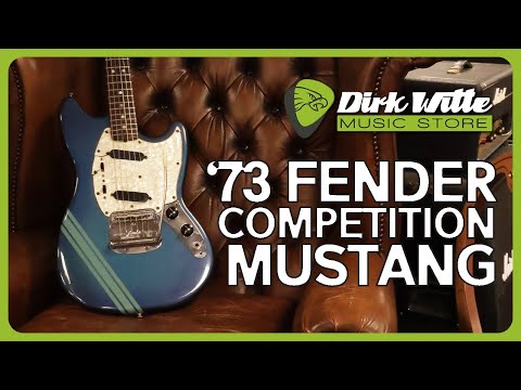 Fender 1973 Competition Mustang Blue OHSC image 12