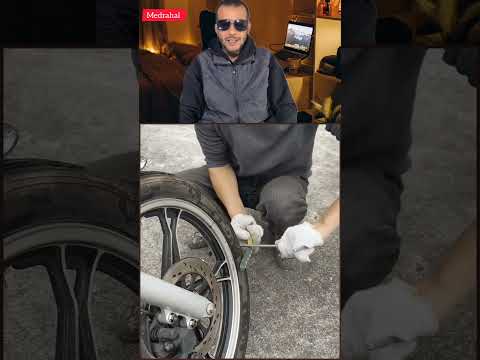 شاهد طريقة فك عجلات الدراجة النارية خطوة بخطوة الطريقة الصحيحة بدون ما تضر الجنط أو الفلنجة #دراجة