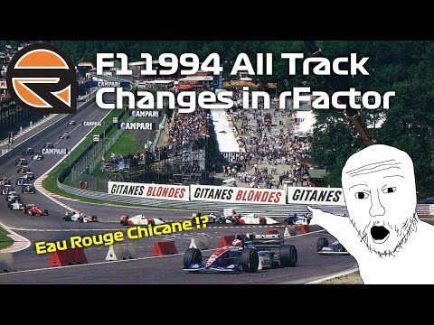 All F1 Track Changes in 1994 in rFactor