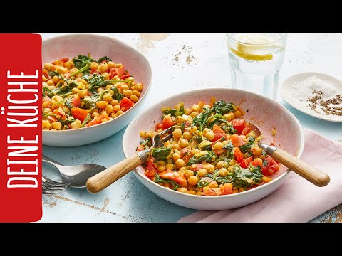 Kichererbsen-Pfanne mit Spinat | 7 Zutaten Rezepte | REWE Deine Küche