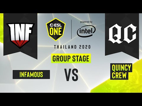 Dota2 - Quincy Crew vs. Infamous - Game 2 - ESL One Thailand 2020 - Group Stage - AM