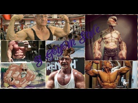 Very Muscular Grandpa Z GYM Style 🔔⭐️😱