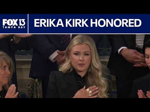 Erika Kirk honored by Trump during State of the Union