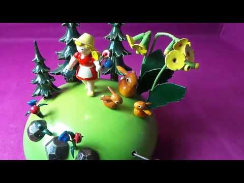 Steinbach uralte Spieluhr Nr.146 - seltenes Sammlerstück aus dem Erzgebirge