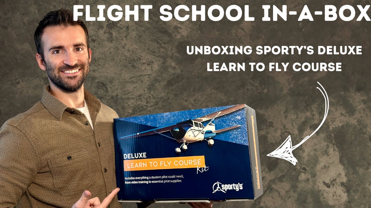 Unboxing Sporty's Deluxe Learn To Fly Bundle (Ground School for Private Pilots)