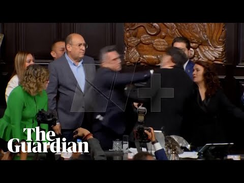 Mexico: fight breaks out between senators during parliamentary session