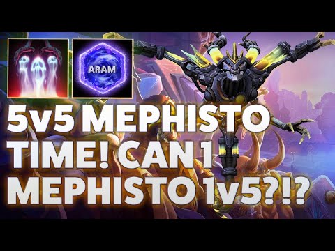 MEPHISTO CONSUME SOULS - 5v5 MEPHISTO TIME! CAN 1 MEPHISTO 1v5?!? - ARAM BRAXIS OUTPOST