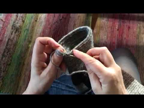 Nalbinding: Finnish stich 2+2 F2