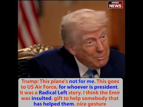 Trump: This plane's not for me. for whoever is president. Radical Left story. Emir was insulted