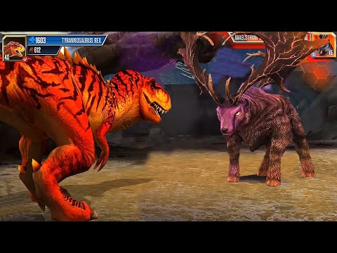 DINOSAUR (REXY) T REX VS MAELSTROM 08 - BOSS FIGHT | JURASSIC WORLD THE GAME