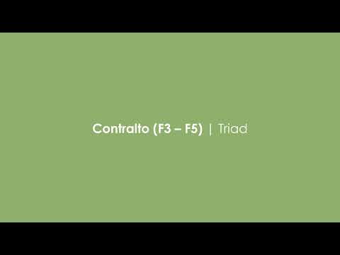 Contralto | Triad (vocal warm up)