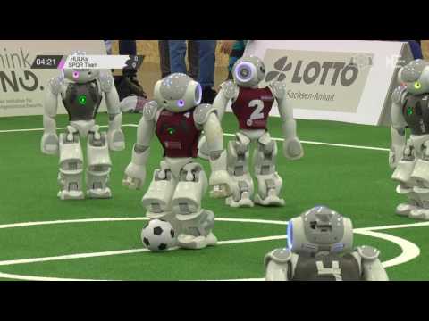 SPL: HULKs – SPQR Team (Semifinal Challenge Shield) [RoboCup German Open 2017]