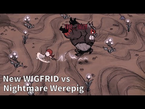 New Wigfrid vs Nightmare Werepig (No Damage)【DST-Beta】