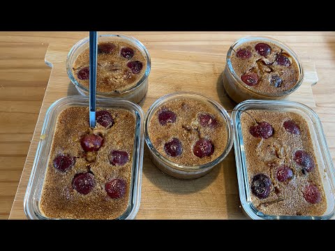 Flan aux spéculos et aux cerises