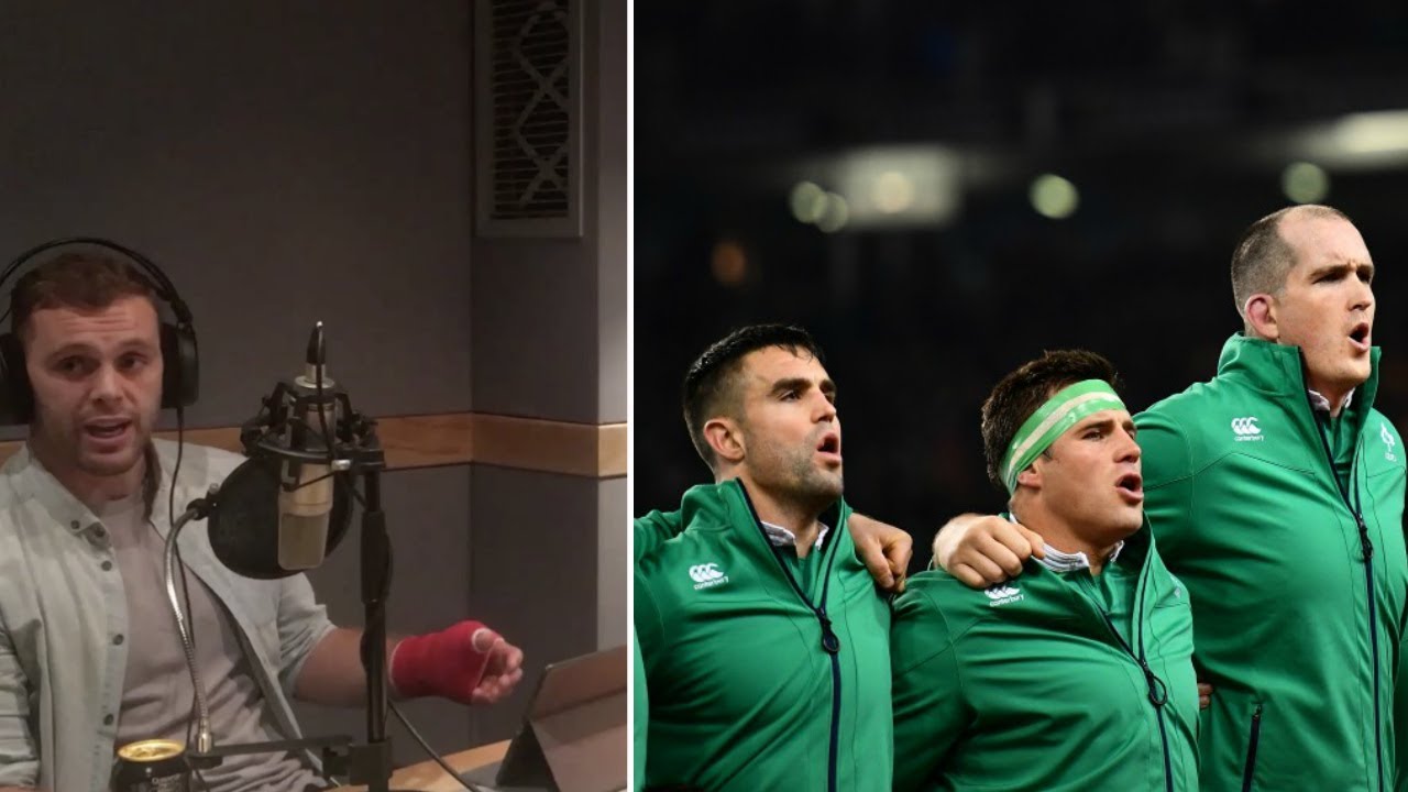 Why does the Irish rugby team sing two anthems?