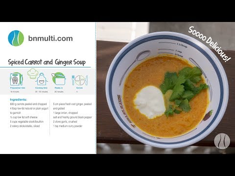 SPICED CARROT AND GINGER SOUP #Bariatric recipes