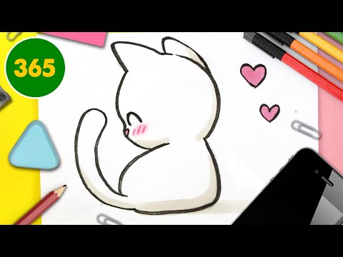 comment dessiner CHATON KAWAII 💖 Chat kawaii 💖 dessins kawaii faciles