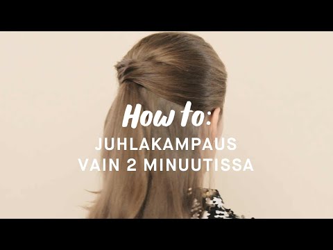 KICKSin hiusstylisti näyttää askel askeleelta, miten loihdit kauniin juhlakampauksen vaivattomasti vain kahdessa minuutissa