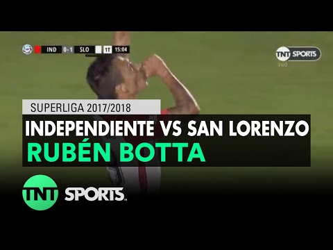 Rubén Botta (0-1) Independiente vs San Lorenzo | Fecha 15 - Superliga Argentina 2017/2018