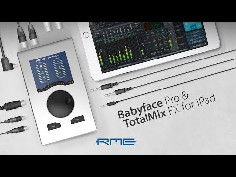 Babyface Pro Audio interface and TotalMix FX for iPad by RME Audio