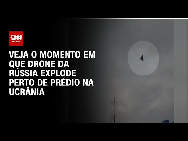 Drone da Rússia explode perto de prédio na Ucrânia | CNN BRASIL