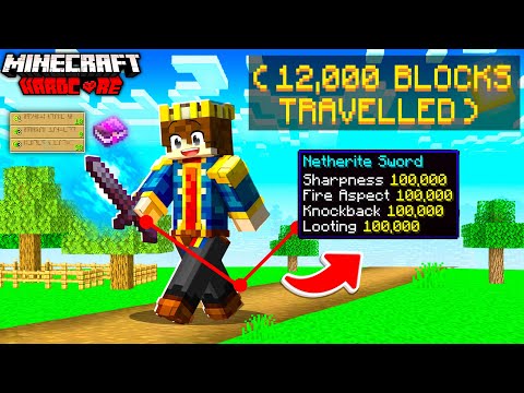 MINECRAFT BUT YOU ENCHANT EVERYTIME YOU WALK !!