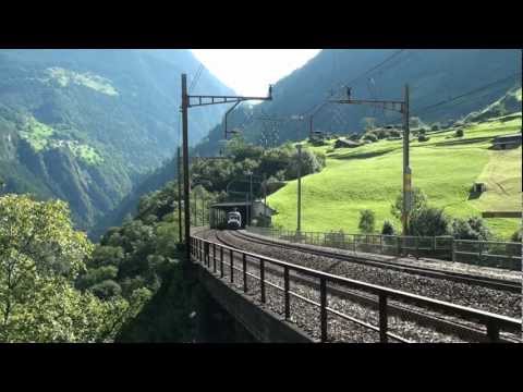 Bahnverkehr von Erstfeld bis Aelmen am 13.8.11 - "Re 436 am Gotthard"