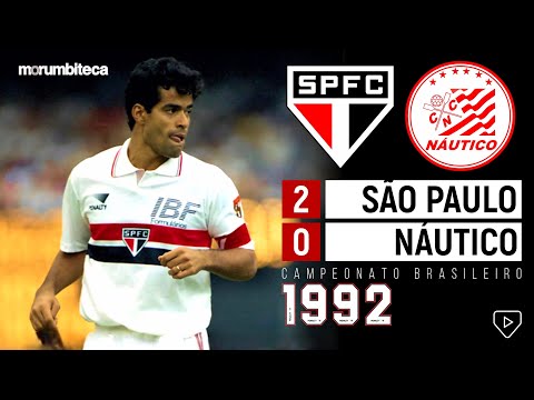 São Paulo 2x0 Náutico - 1992 - EM MEIO A SEMI DA LIBERTADORES, A CLASSIFICAÇÃO NO BRASILEIRÃO!