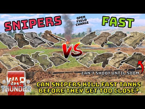 SNIPERS VS FAST TANKS - Can Snipers Stop The Swarm? - WAR THUNDER