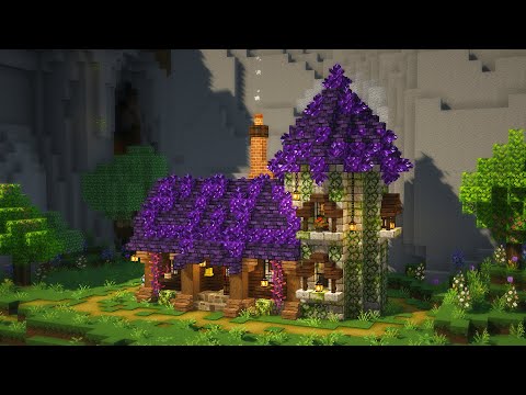 Alessa_De - Minecraft | How to Build a Fantasy Wizard House with a Tower | Tutorial