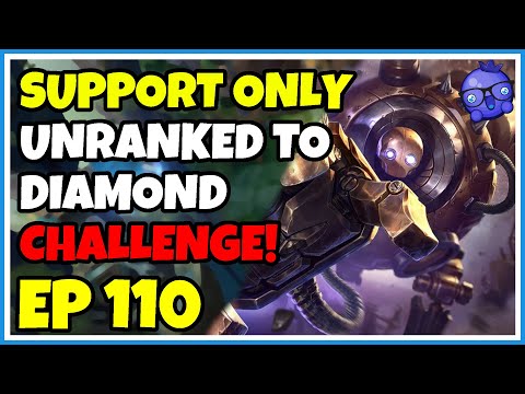 Support Unranked to Diamond Challenge - Episode 110 - Blitzcrank