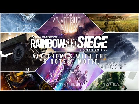 Rainbow Six Siege soundtrack -  All themes with the "5 Notes" Motif. (Main Themes Only) [2015-2023]